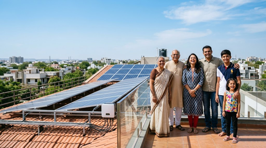 Residential rooftop solar system